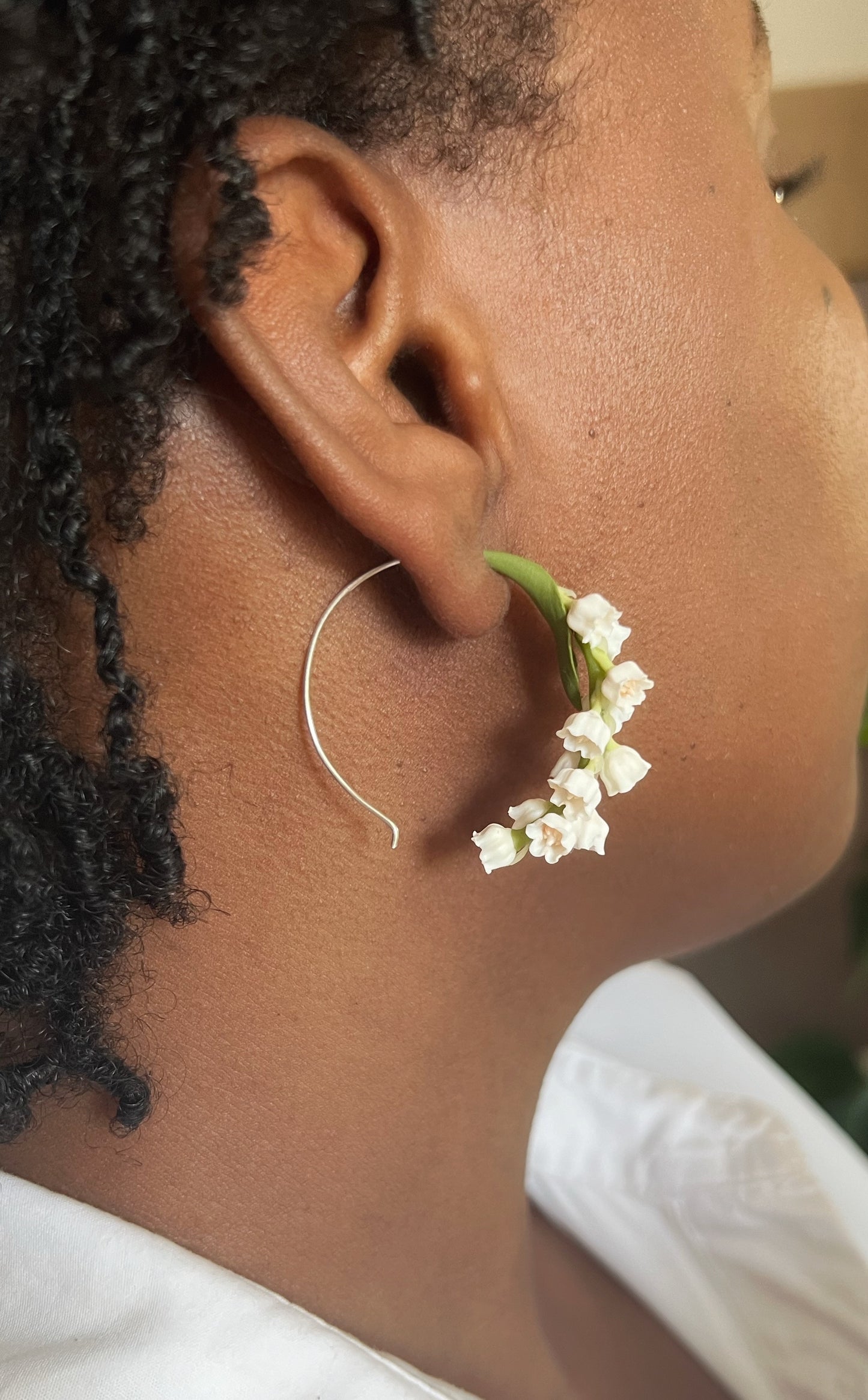 Lily of the Valley Hoops