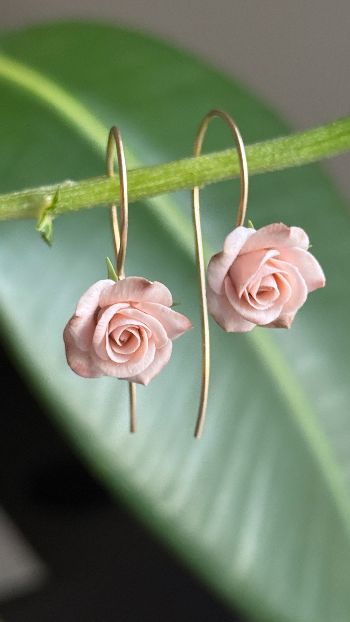 Rose Dangles: Dusty Rose