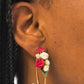 Lisianthus Oval Teardrop Hoops