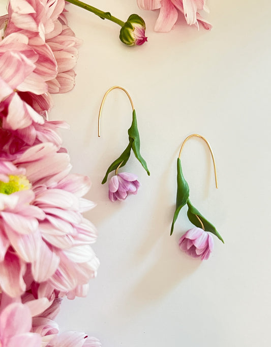 Double Tulips Dangles - Preorder