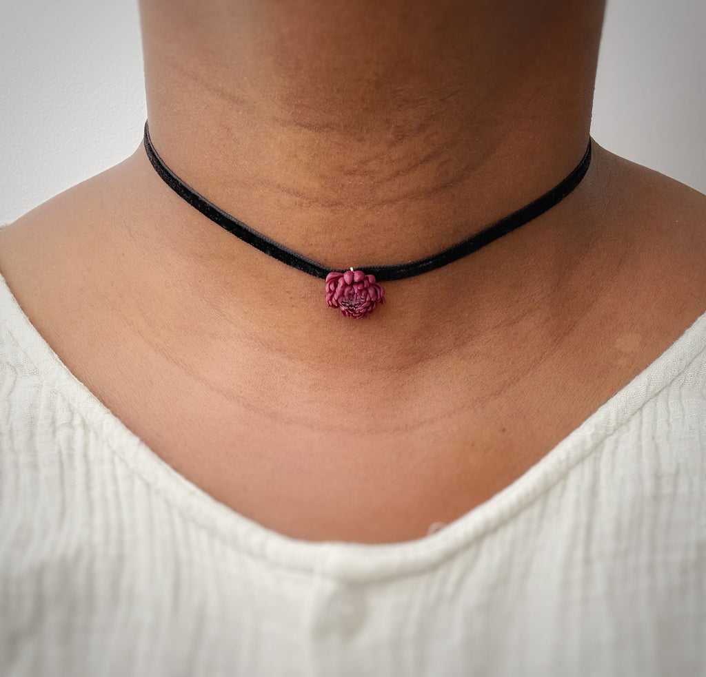 Ready To Ship: Chrysanthemums Choker