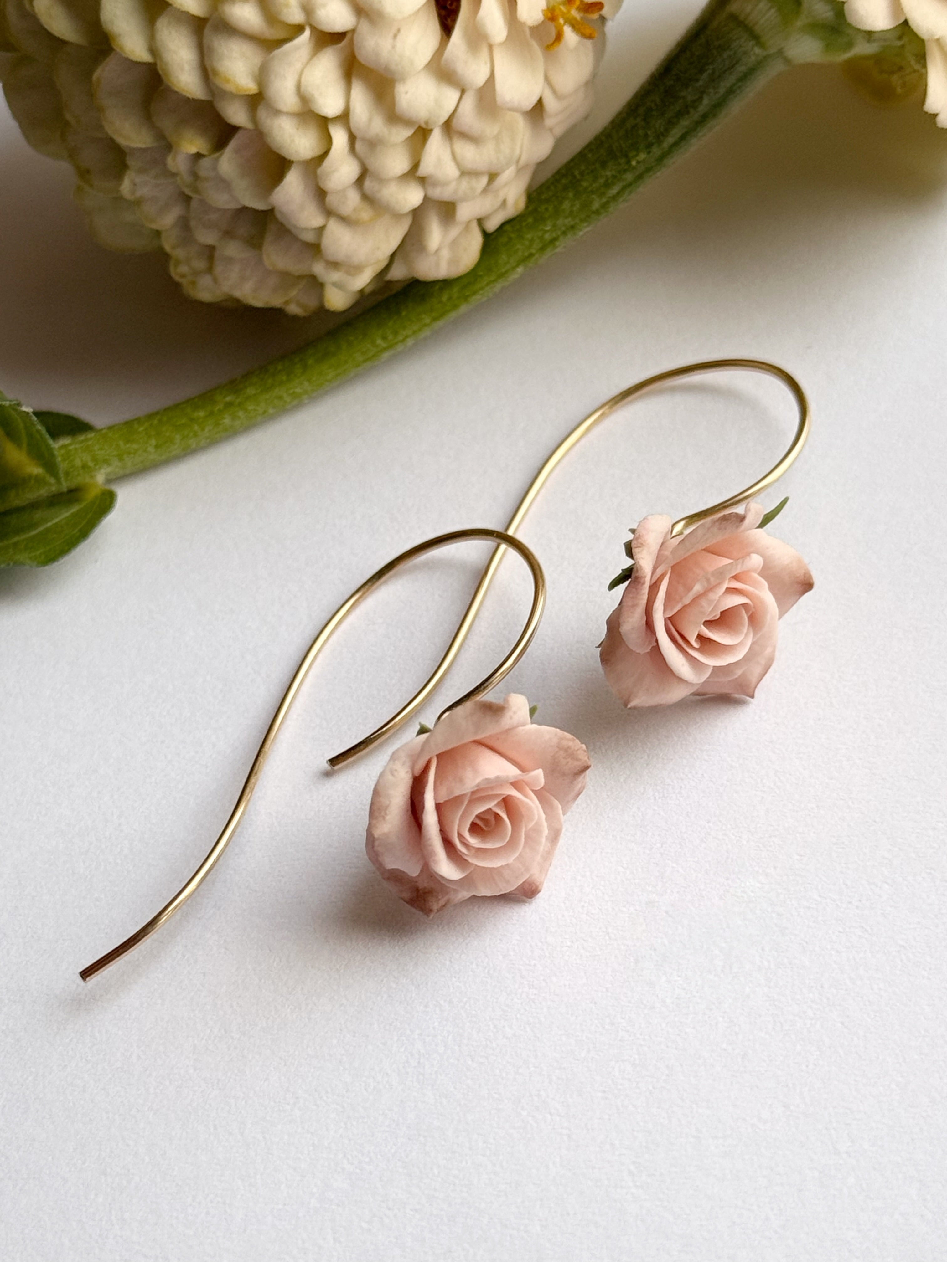 Rose Dangles: Dusty Rose