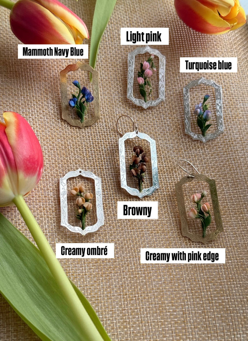 ENTANGLED ROOTS X MOACHIM ATELIER COLLECTIVE DESIGN: SWEET PEA DANGLES: PREORDER