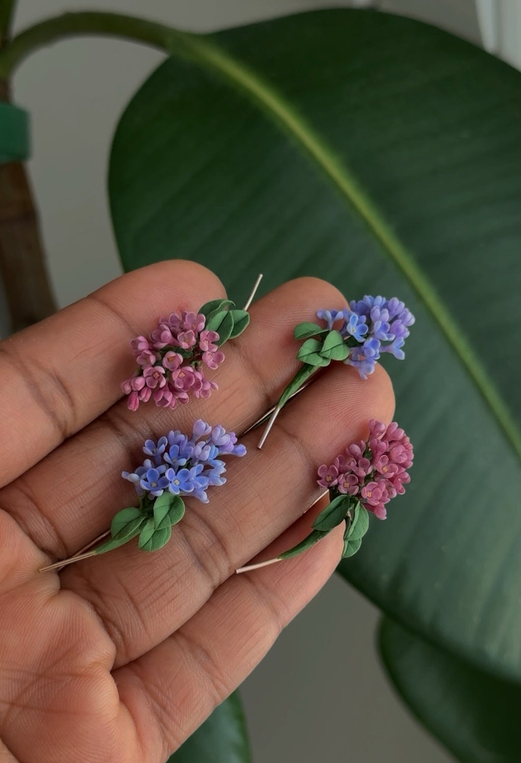Lilac Earclimbers