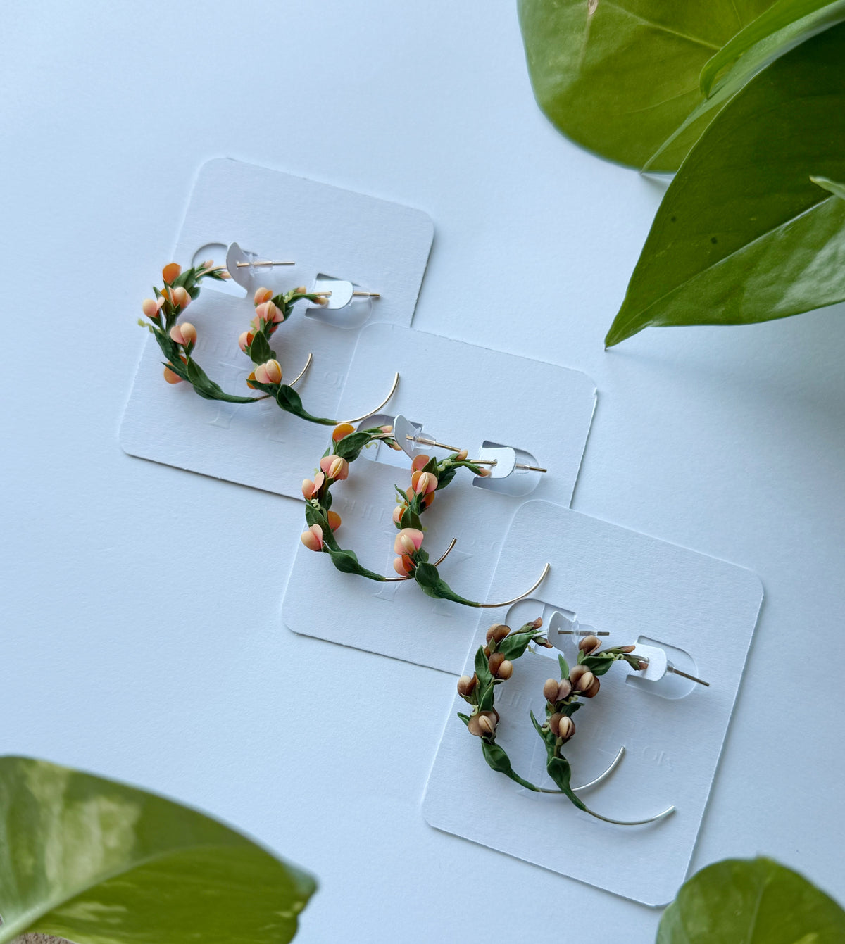 Ready To Ship: Sweet Peas Hoops