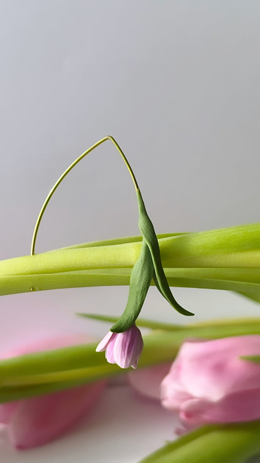 Tulip Dangles: Lilac/purple