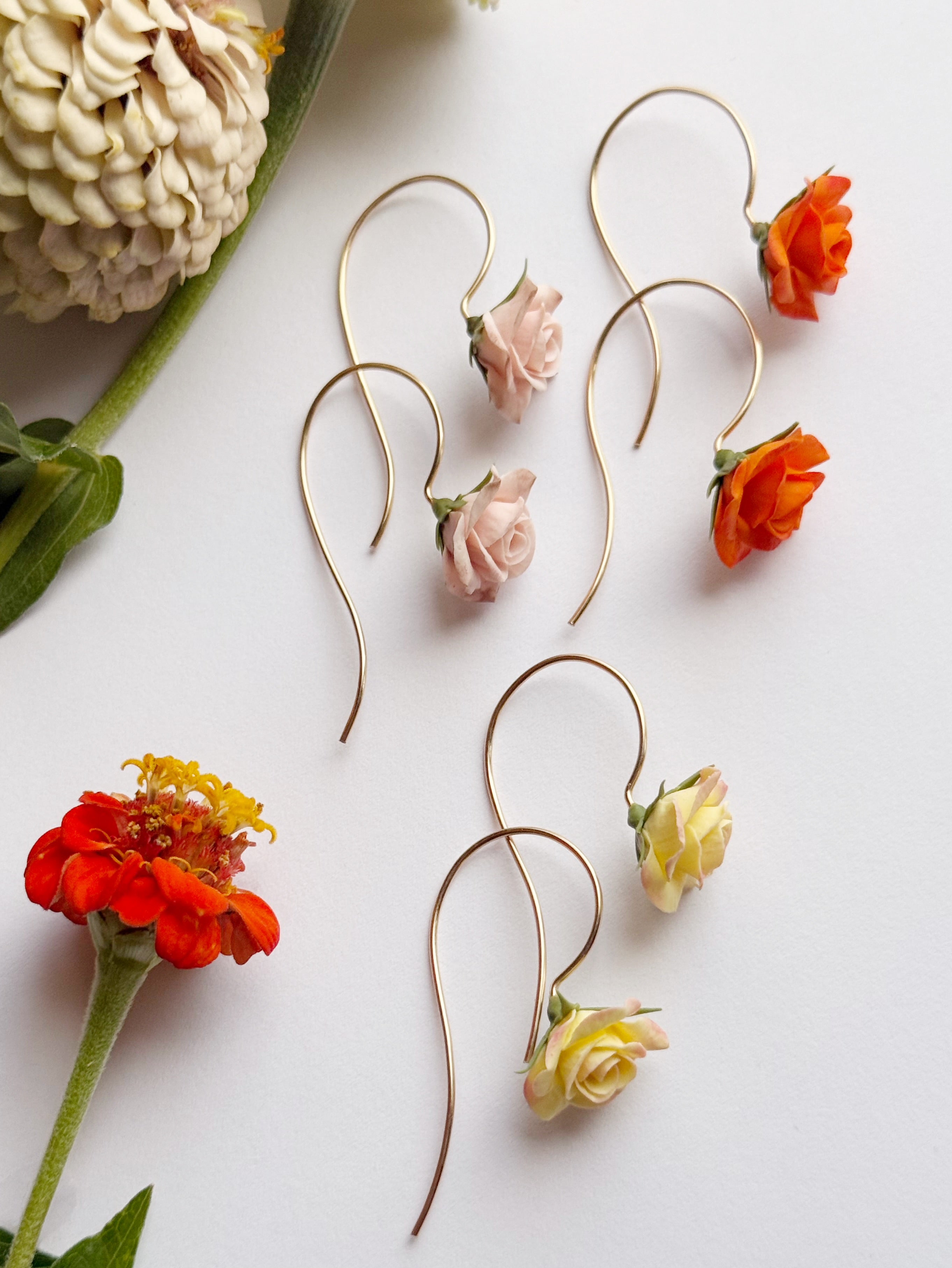 Rose Dangles: Pumpkin Spice