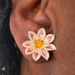 Collarette Dahlia mini studs: Dandy