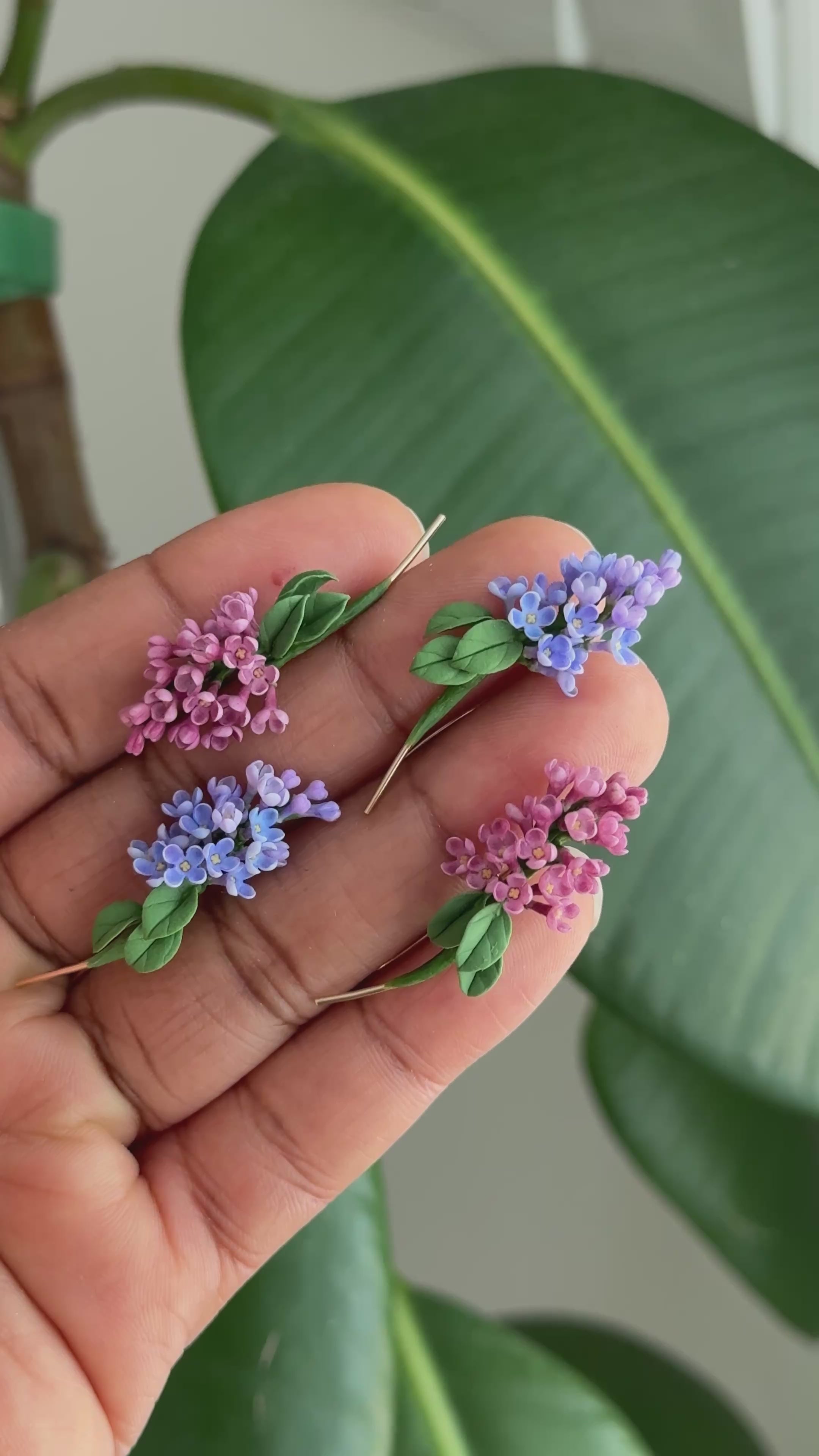 Lilac Earclimbers